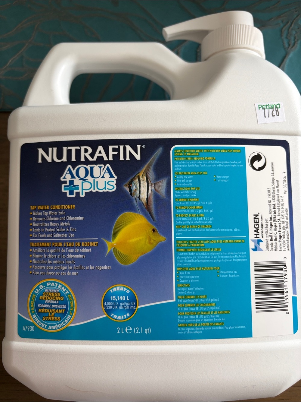 Nutrafin Aqua Plus Tap Water Conditioner - White